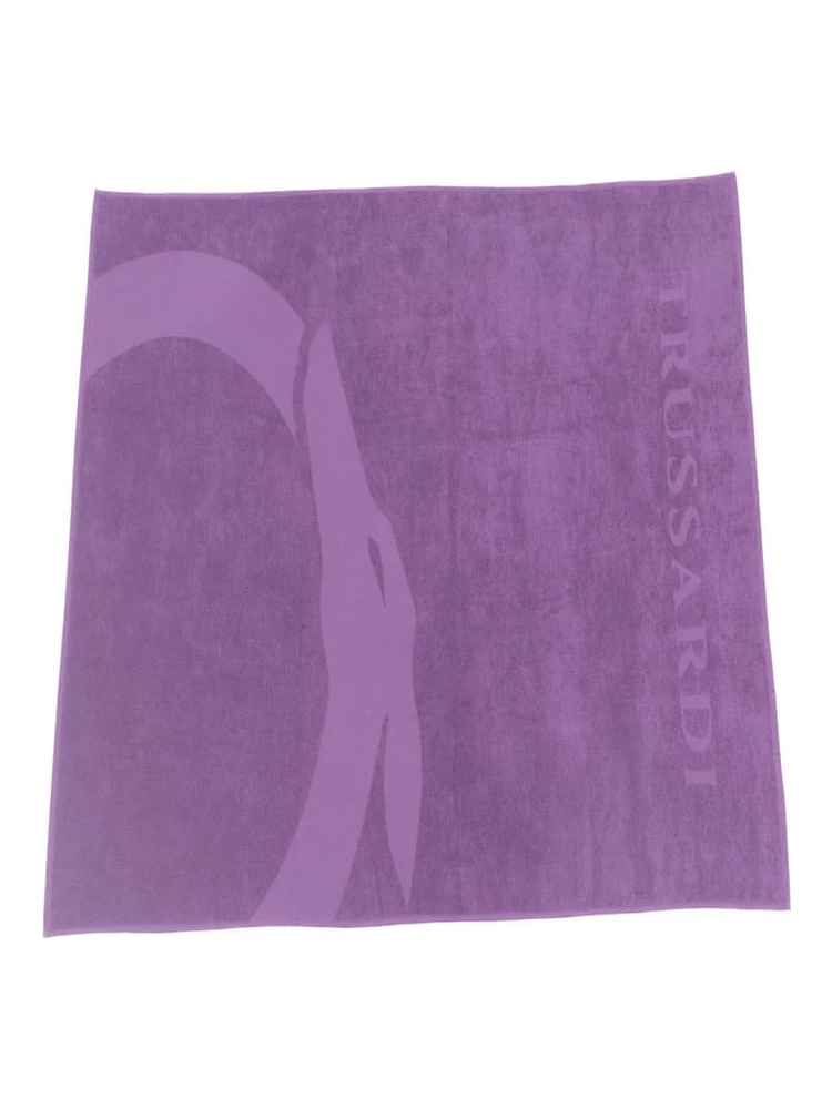Purple Cotton Men Swim Towel