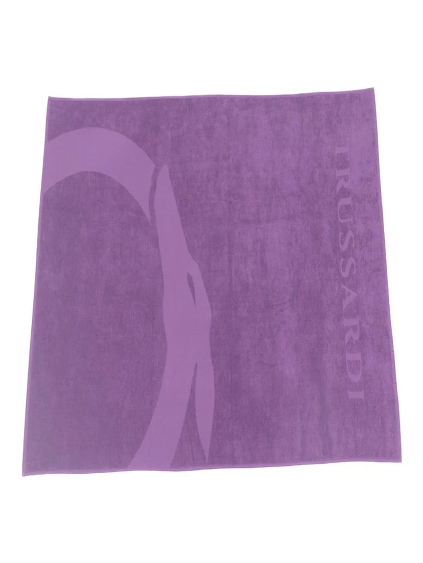 Purple Cotton Men Swim Towel