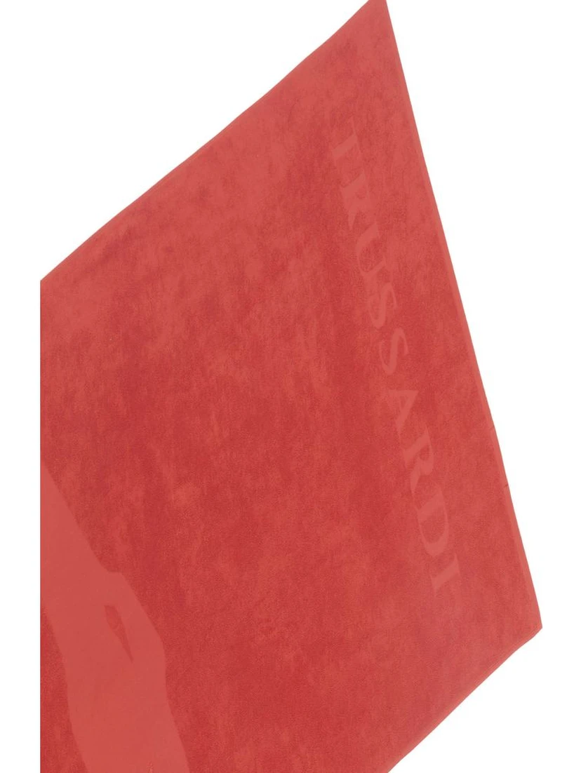 Red Cotton Men Swim Towel