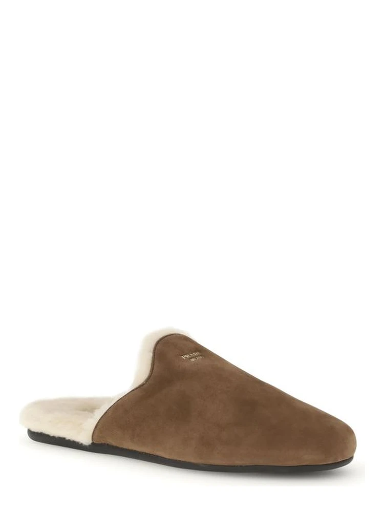 Brown Calf Leather Bos Taurus Mules alternative