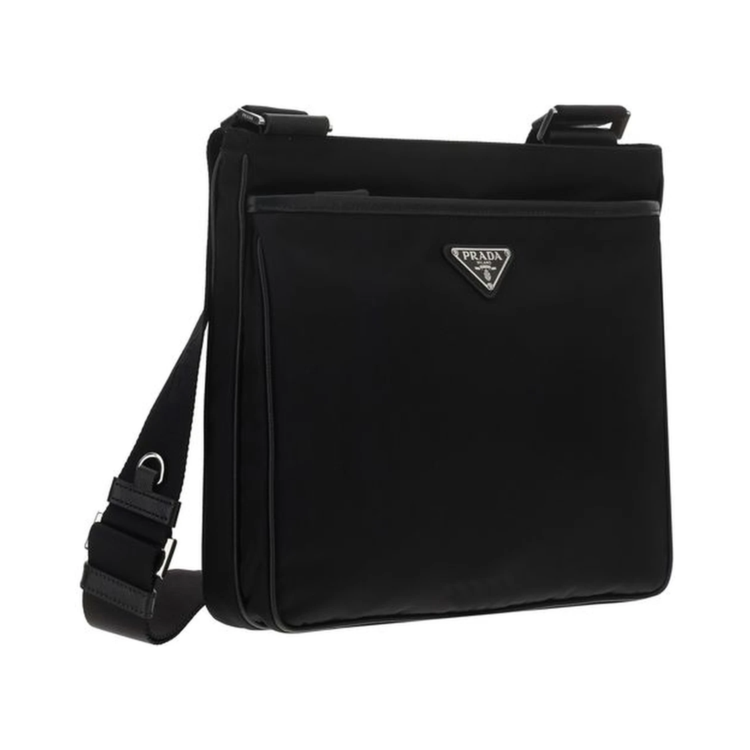 Black Recycled Polyamide Shoulder Bag