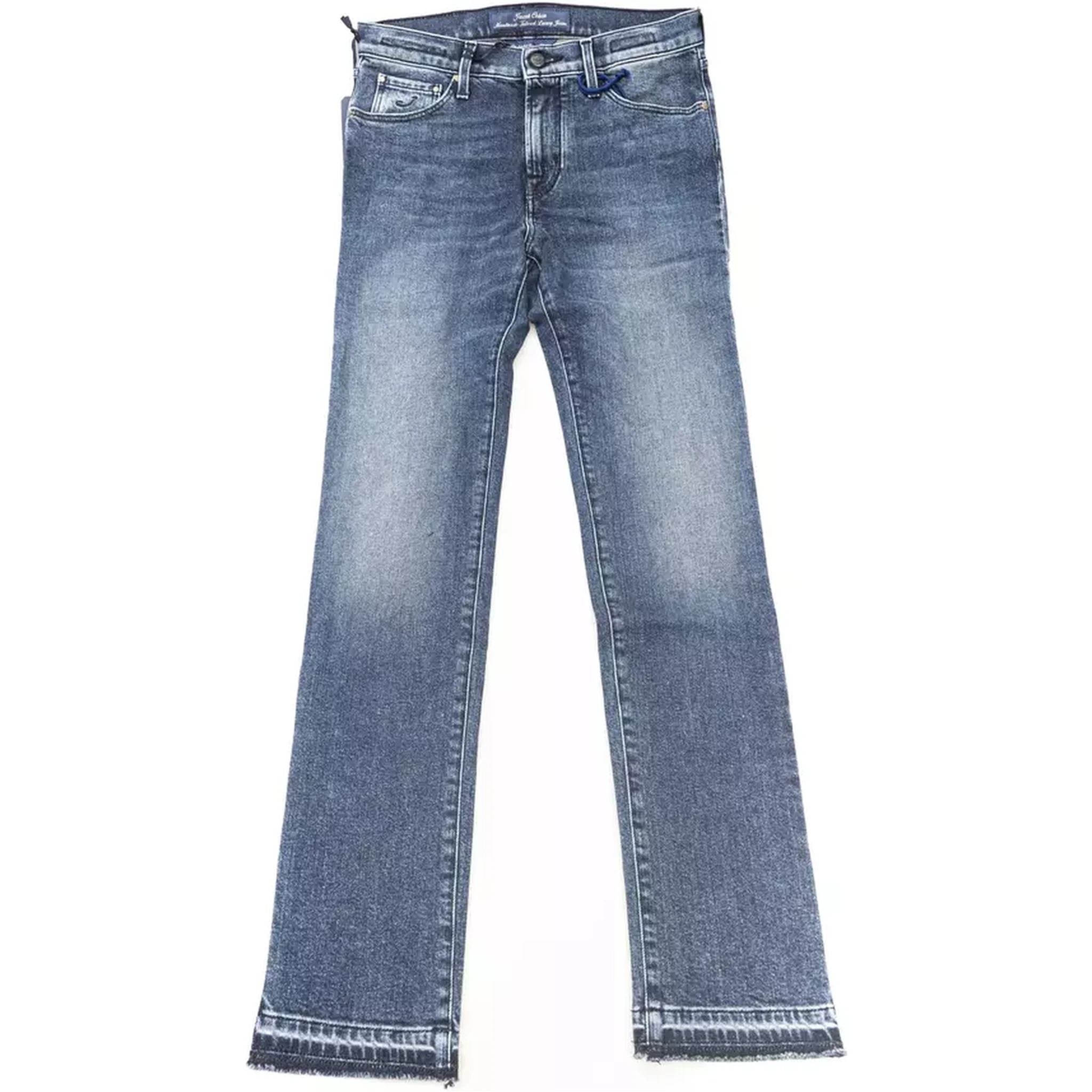 Blue Cotton Slim Fit Jeans