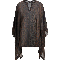 Brown Cotton Casual Dress