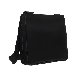 Black Recycled Polyamide Shoulder Bag