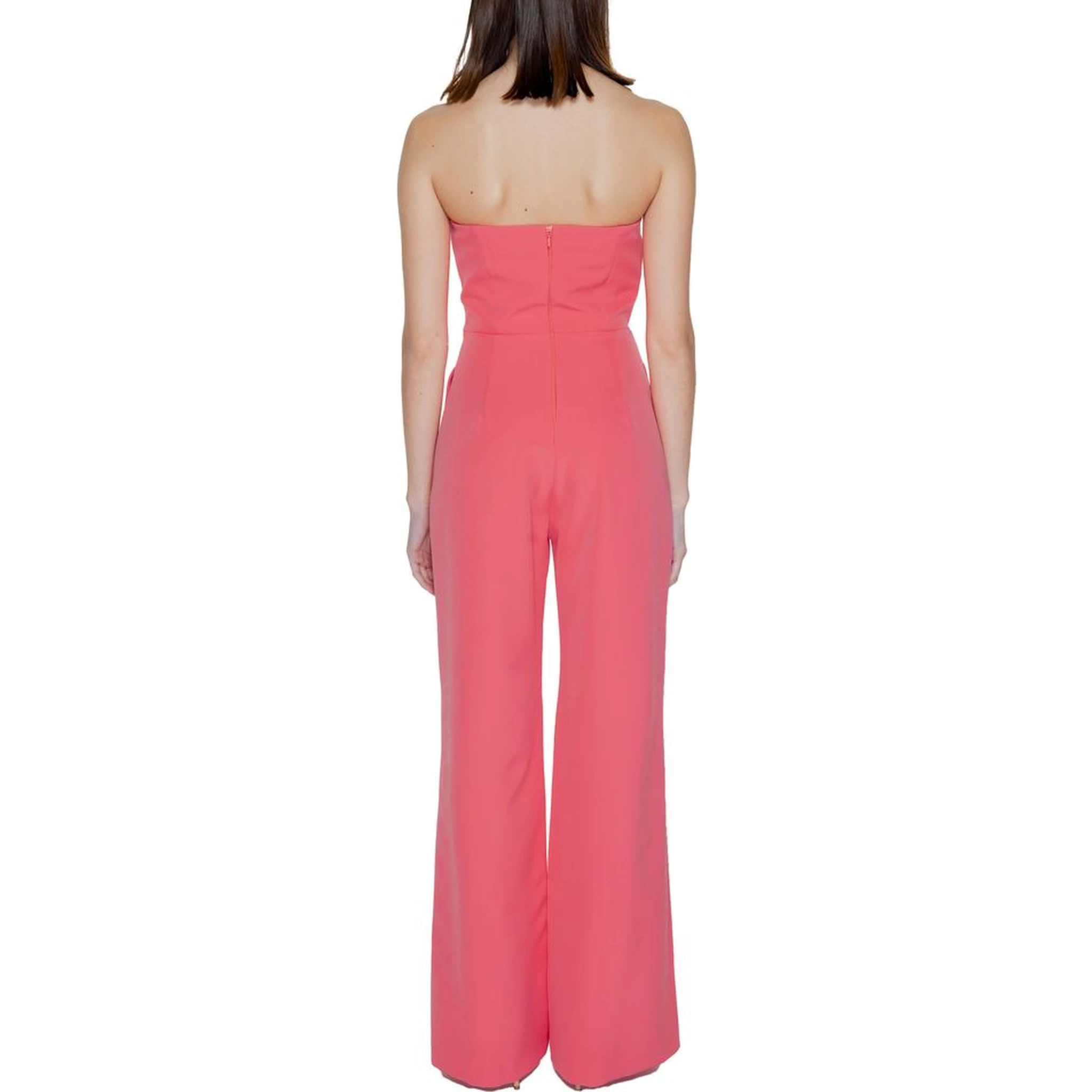 Orange Polyester Jumpsuit