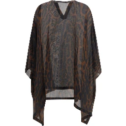 Brown Cotton Casual Dress