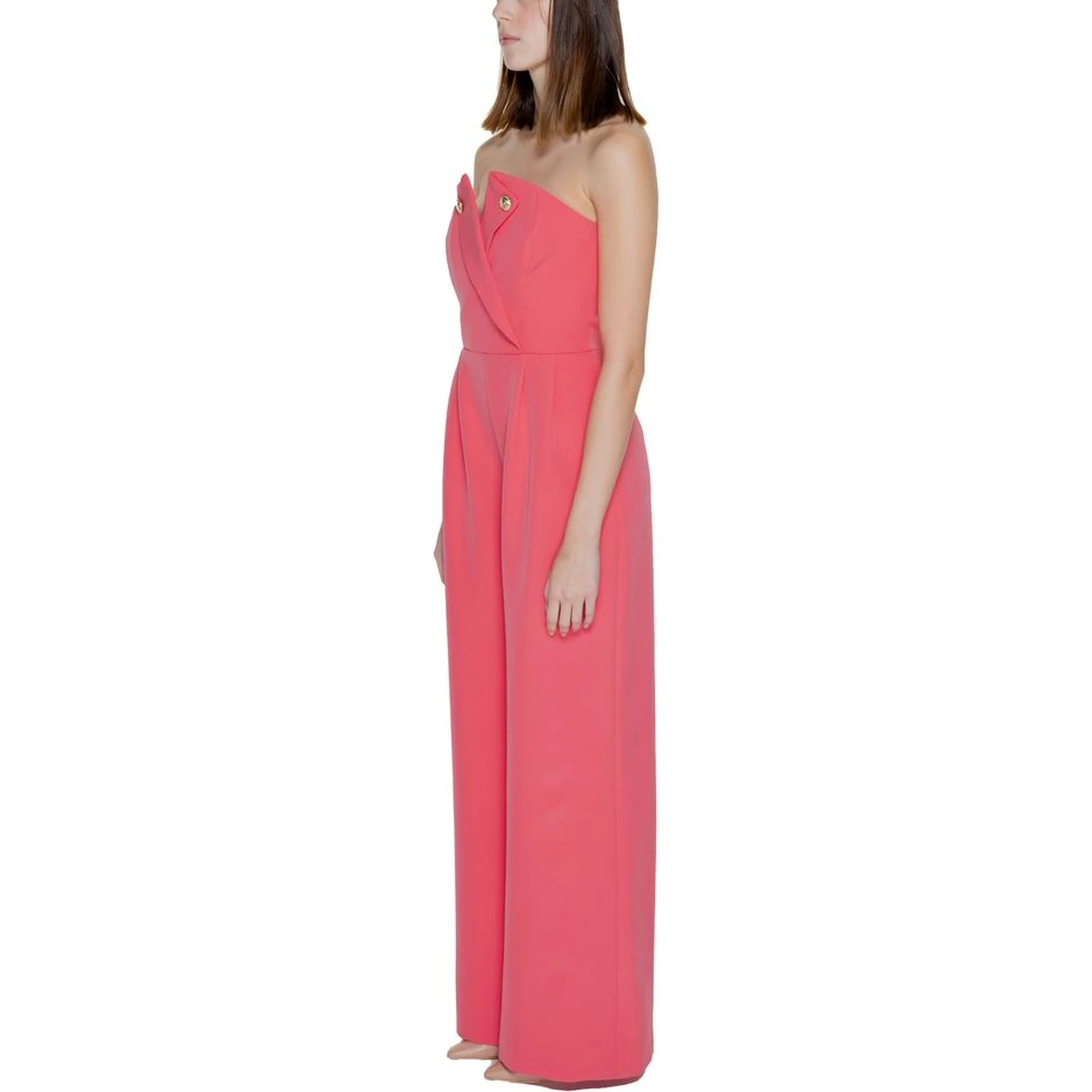 Orange Polyester Jumpsuit