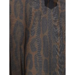 Brown Cotton Casual Dress