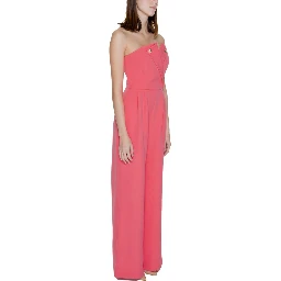 Orange Polyester Jumpsuit