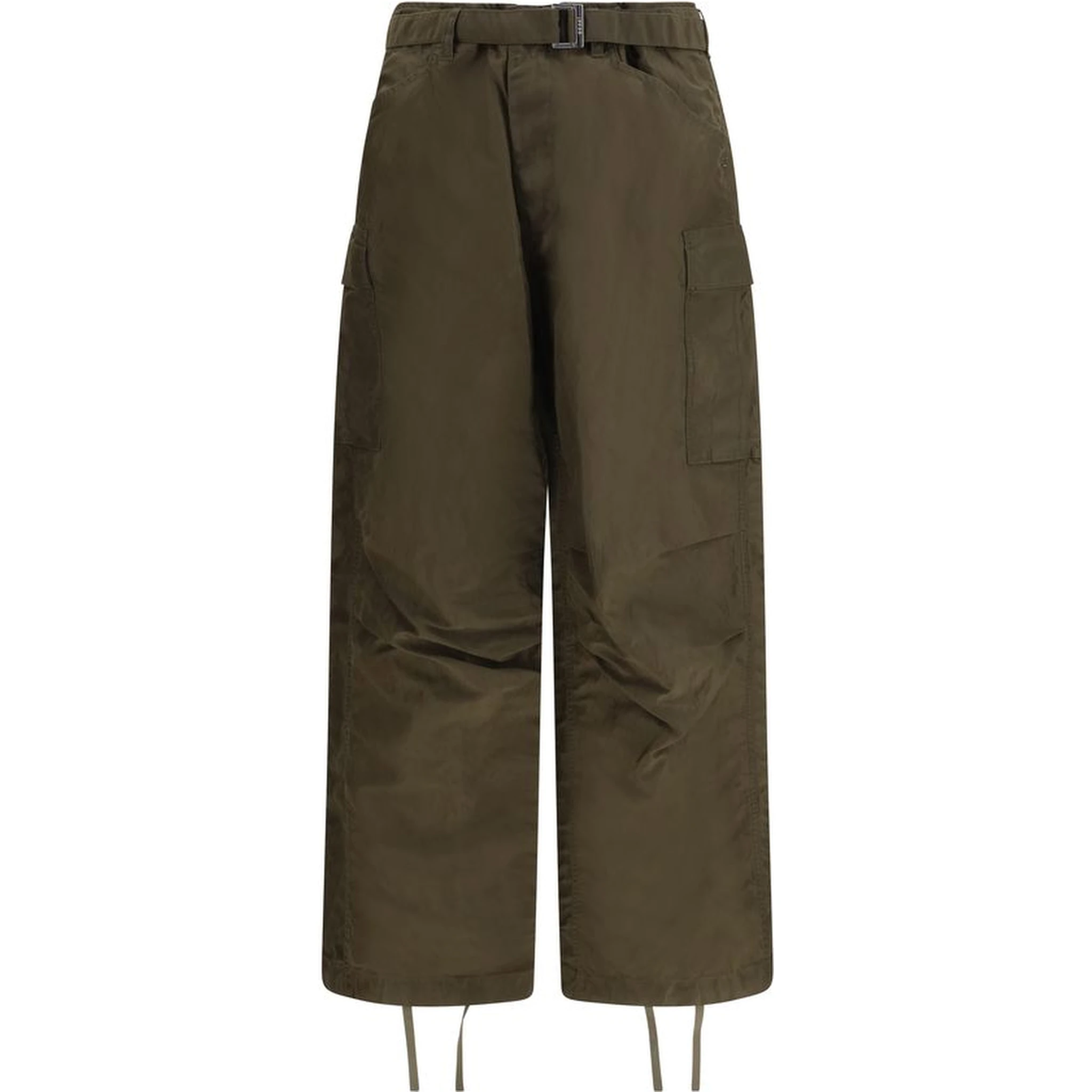 Bicolor Nylon Cargo Pants