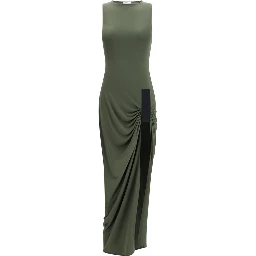 Bicolor Polyester Casual Dress