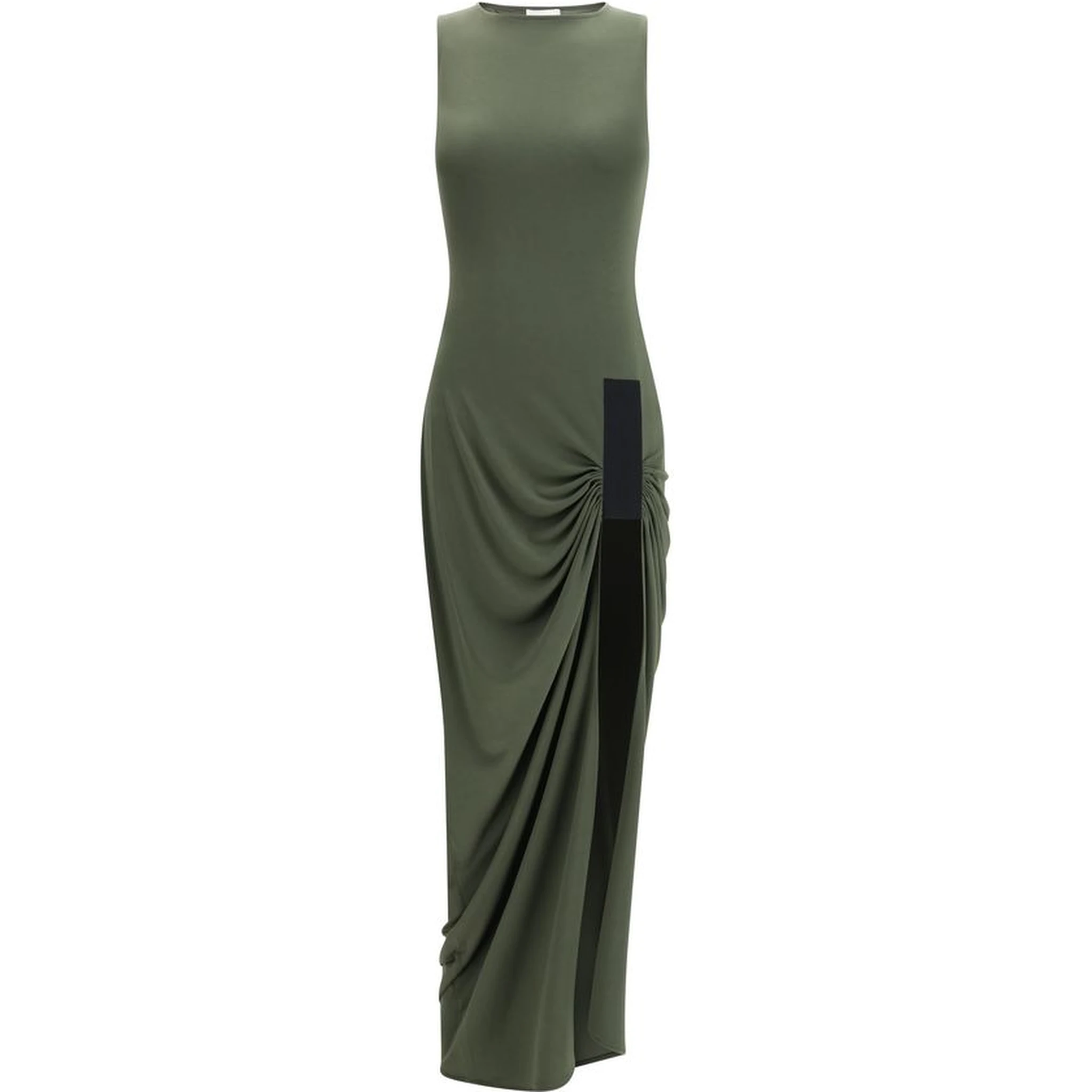 Bicolor Polyester Casual Dress