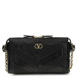 حقيبة كتف من جلد الخروف الأسود (Ovis Aries Aries)