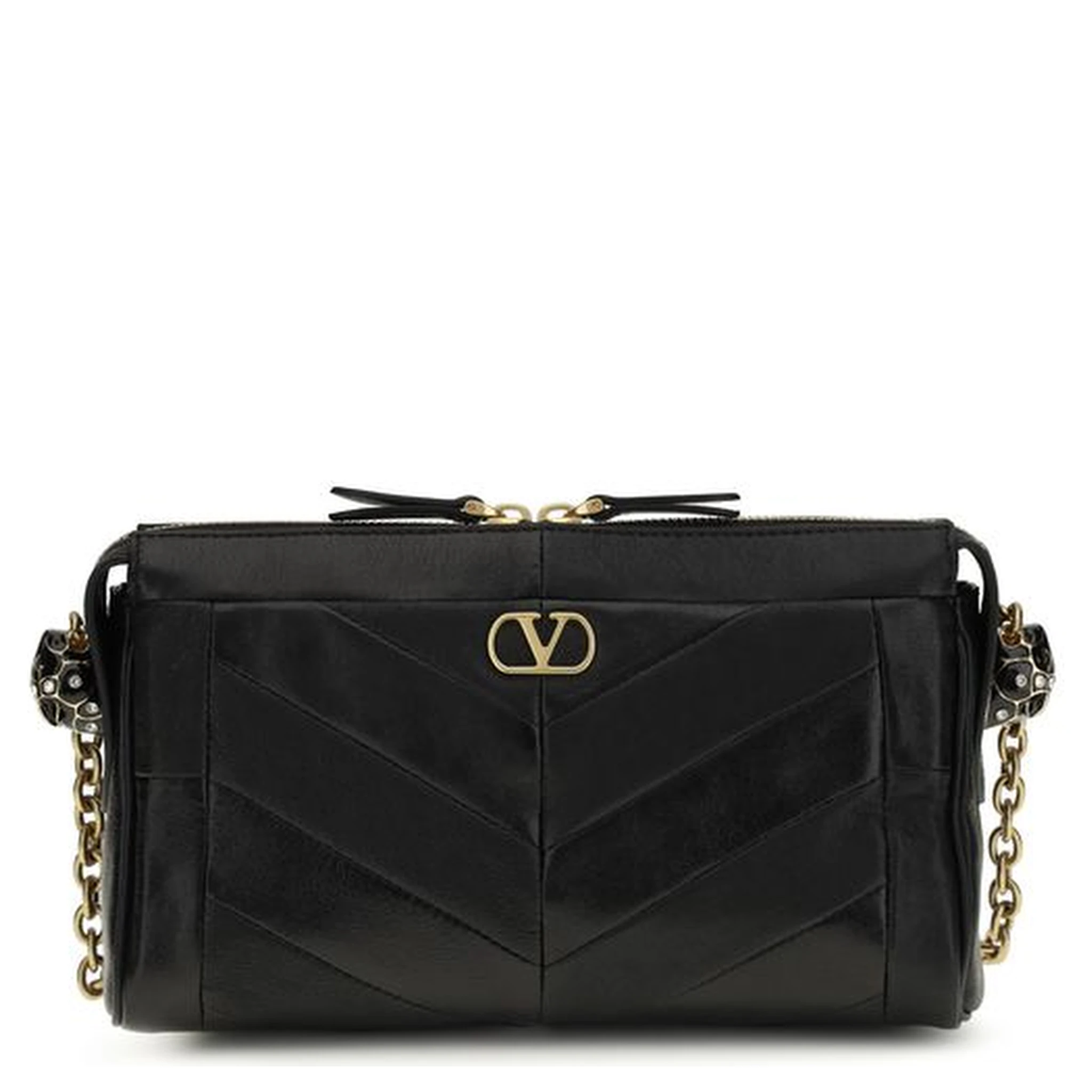 حقيبة كتف من جلد الخروف الأسود (Ovis Aries Aries)