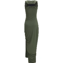 Bicolor Polyester Casual Dress