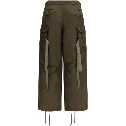 Bicolor Nylon Cargo Pants