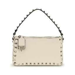 حقيبة كتف بوس توروس من جلد العجل البيج