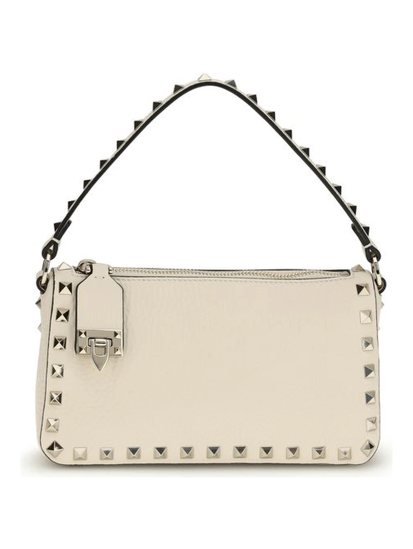 حقيبة كتف بوس توروس من جلد العجل البيج