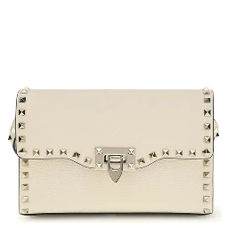 حقيبة كتف بوس توروس من جلد العجل البيج