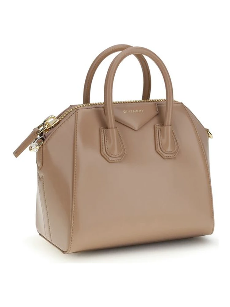 Beige Calf Leather Bos Taurus Handbag alternative