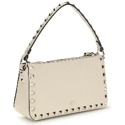 حقيبة كتف بوس توروس من جلد العجل البيج