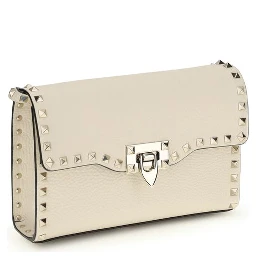 حقيبة كتف بوس توروس من جلد العجل البيج