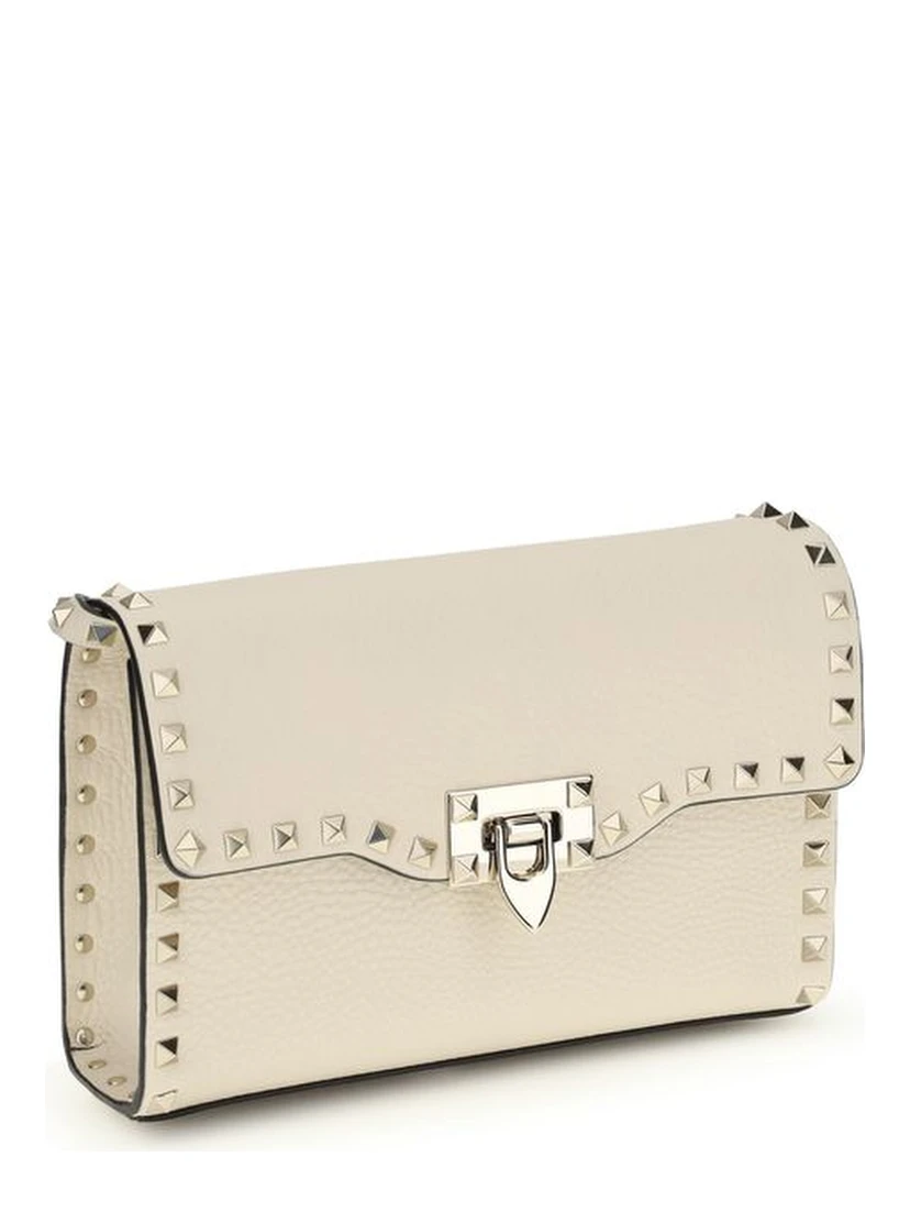 حقيبة كتف بوس توروس من جلد العجل البيج