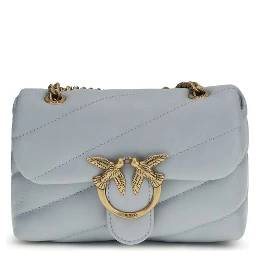 Light Blue Calf Leather Bos Taurus Shoulder Bag