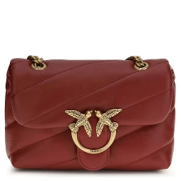 Bordeaux Calf Leather Bos Taurus Shoulder Bag