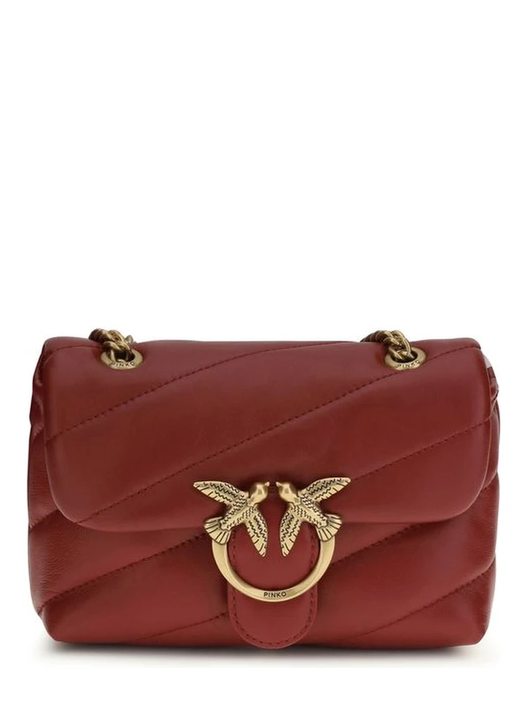 Bordeaux Calf Leather Bos Taurus Shoulder Bag