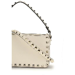 حقيبة كتف بوس توروس من جلد العجل البيج