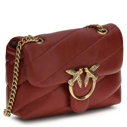 Bordeaux Calf Leather Bos Taurus Shoulder Bag