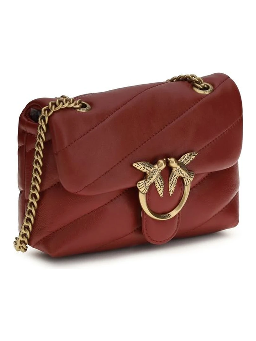 Bordeaux Calf Leather Bos Taurus Shoulder Bag