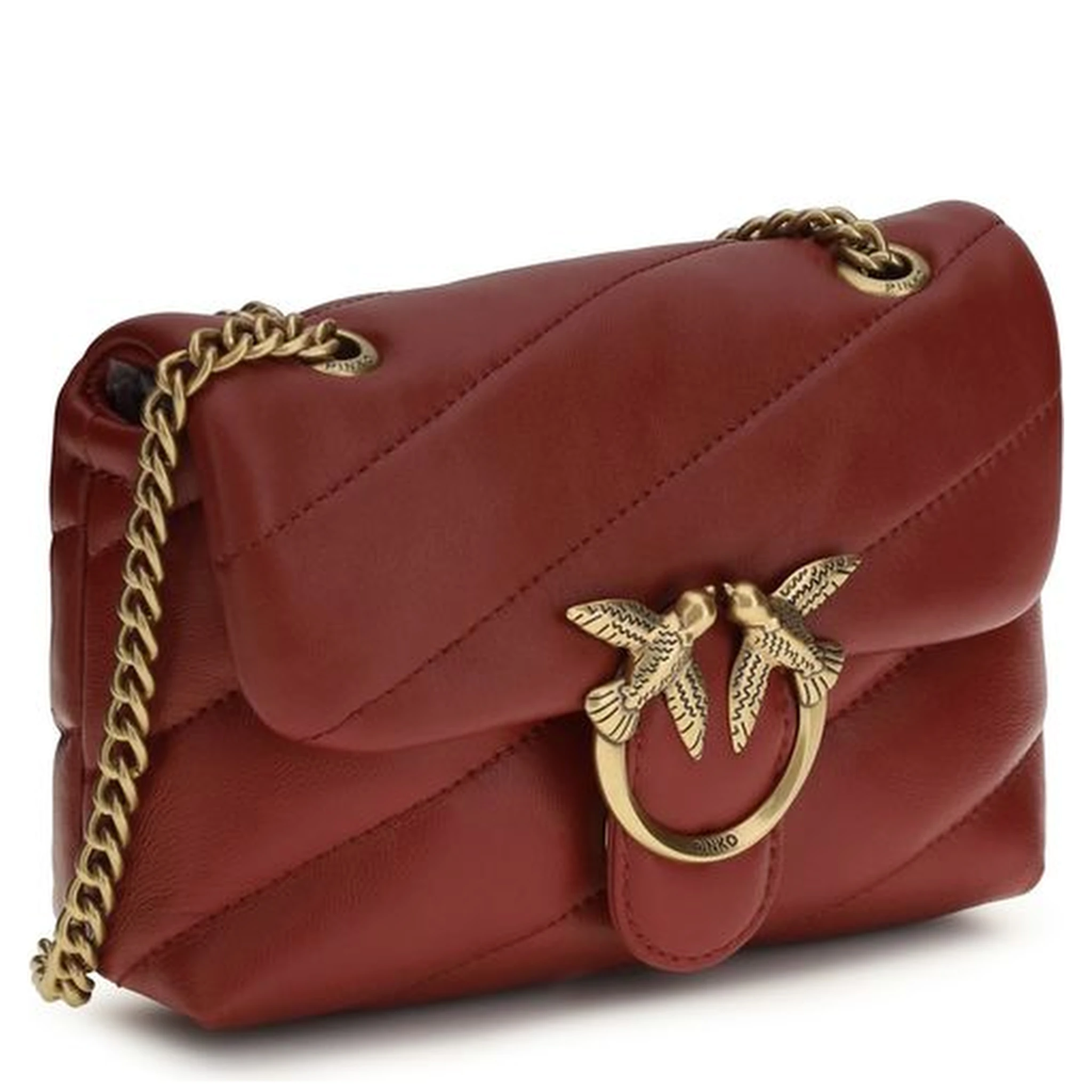 Bordeaux Calf Leather Bos Taurus Shoulder Bag