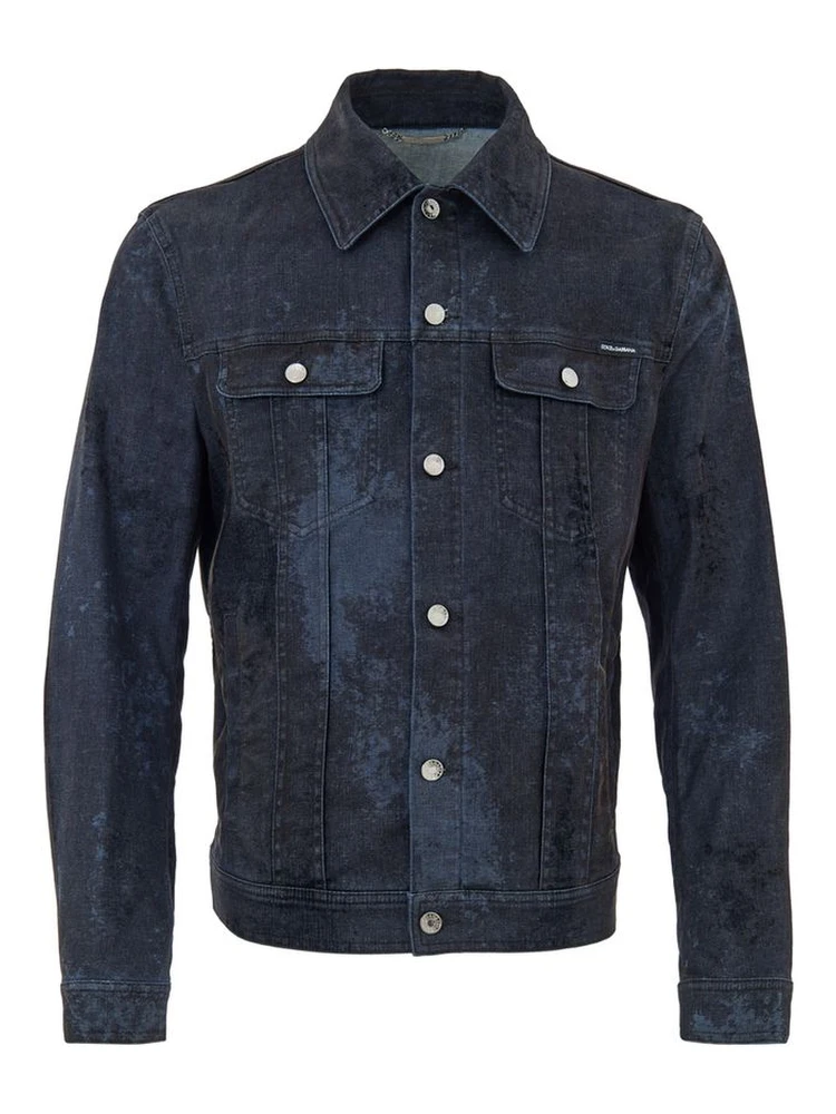 Gray Cotton Mini Skirt