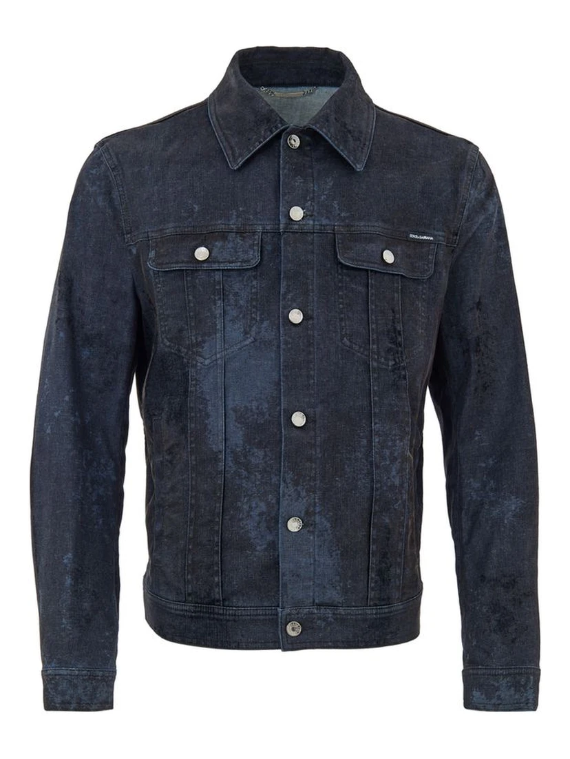 Gray Cotton Mini Skirt