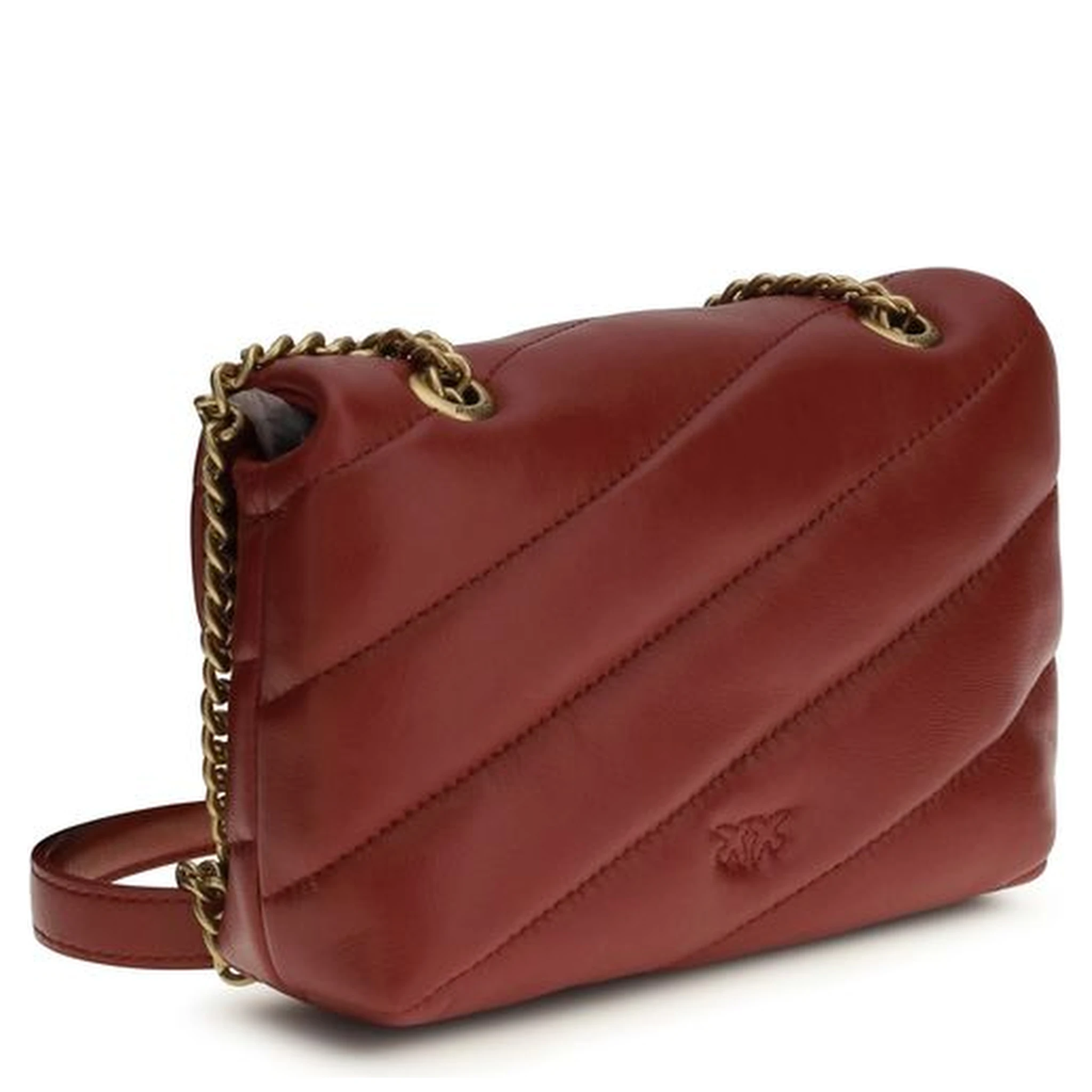 Bordeaux Calf Leather Bos Taurus Shoulder Bag