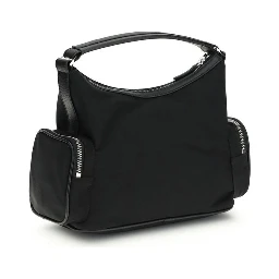 Black Other Fibres Shoulder Bag