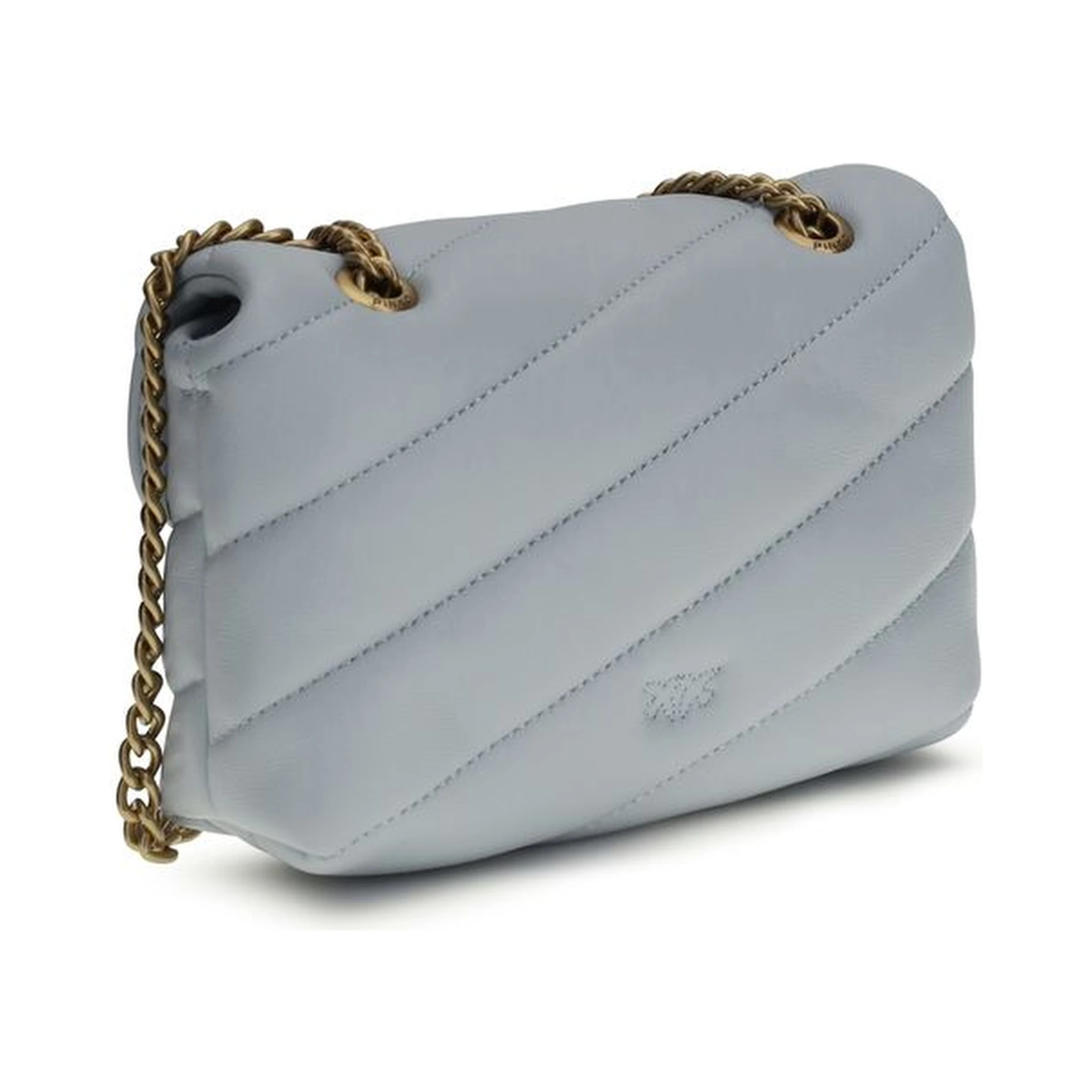 Light Blue Calf Leather Bos Taurus Shoulder Bag