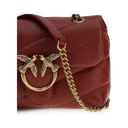 Bordeaux Calf Leather Bos Taurus Shoulder Bag