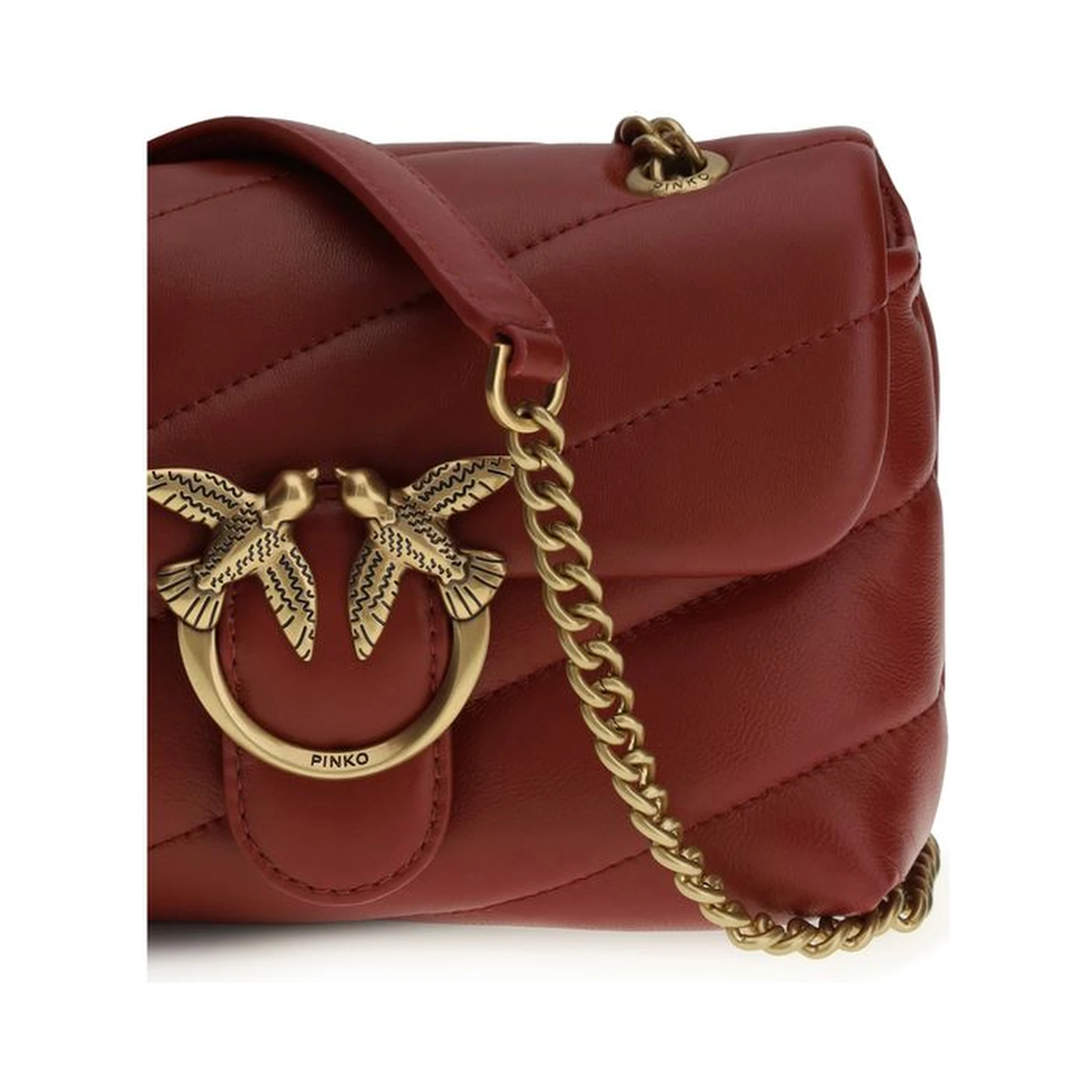 Bordeaux Calf Leather Bos Taurus Shoulder Bag