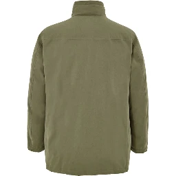 Green Polyester Coat
