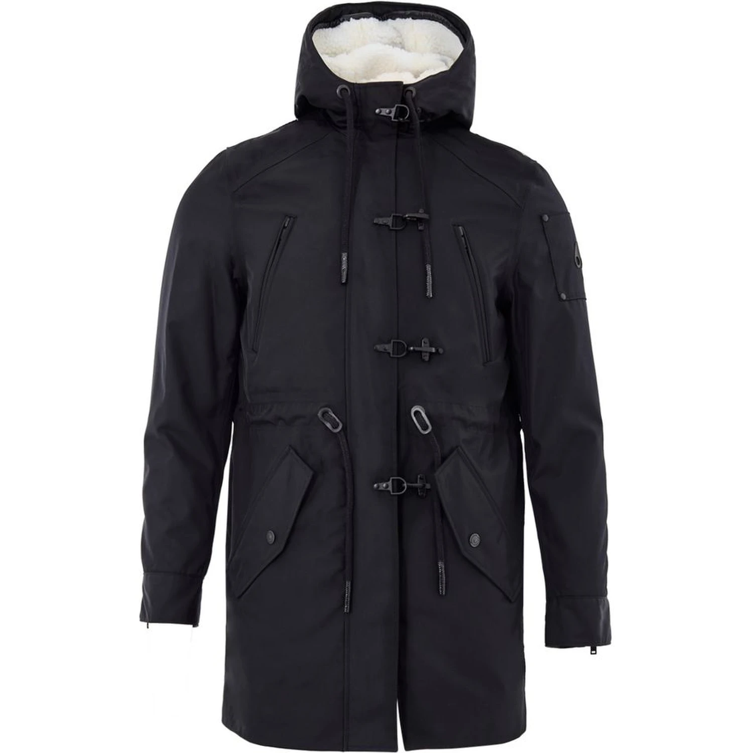 Blue Nylon Parka