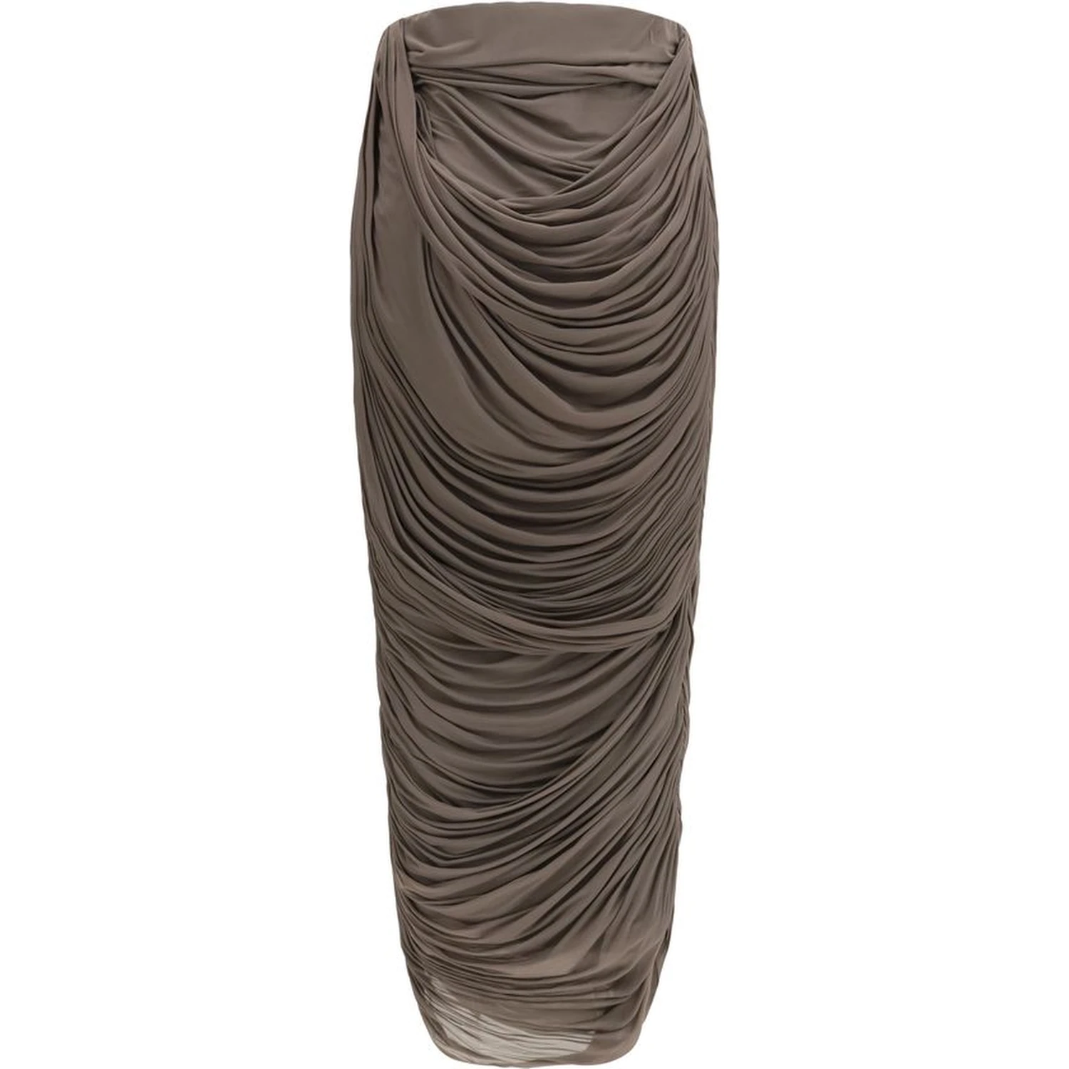 Brown Copper Midi Skirt