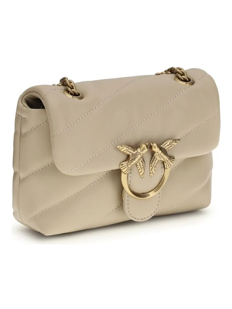 Beige Calf Leather Bos Taurus Shoulder Bag alternative
