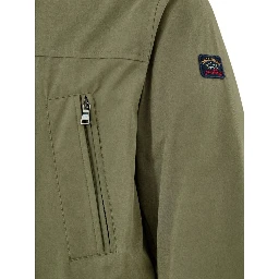 Green Polyester Coat