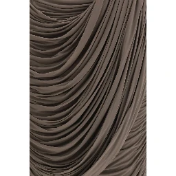 Brown Copper Midi Skirt