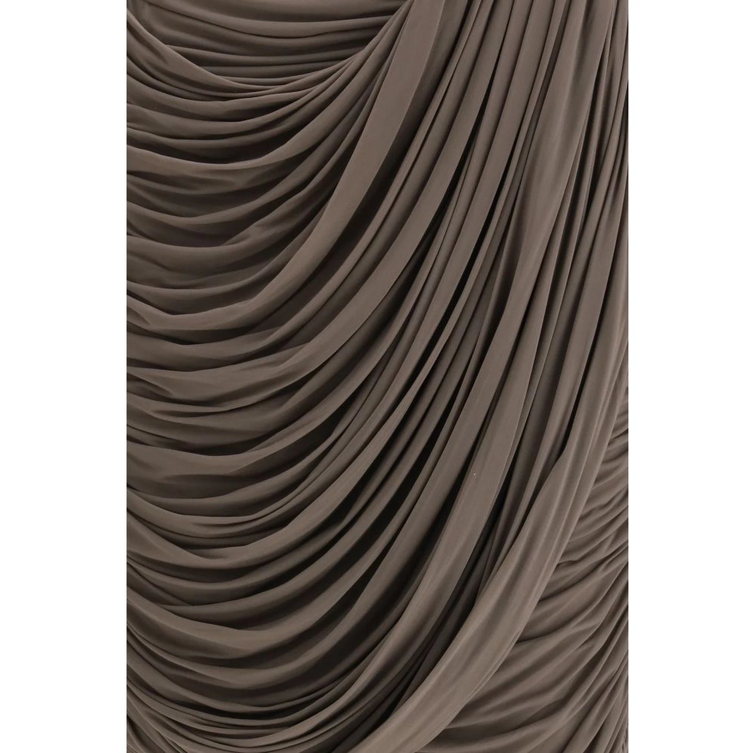 Brown Copper Midi Skirt