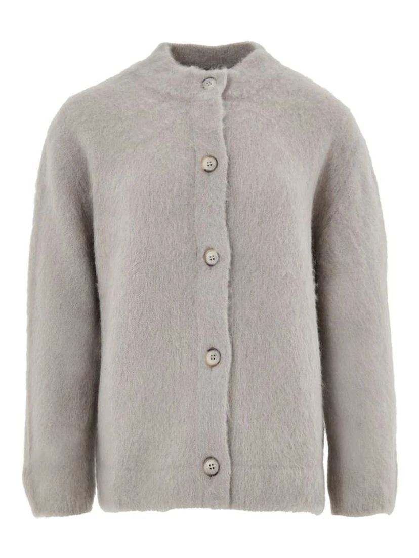 Beige Wool Cardigan