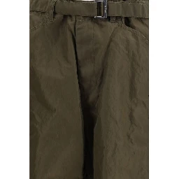Bicolor Nylon Cargo Pants
